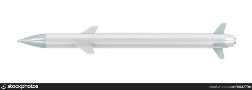 Cruise missile isolated on white background