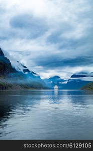 Cruise Ship, Cruise Liners On Hardanger fjorden, Norway