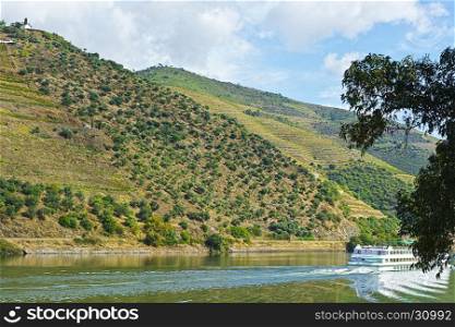 Cruise Ship on the River Douro in Portugal