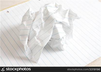 Crumbled paper