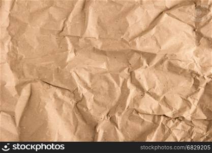 Crumpled paper texture. Recycled paper background
