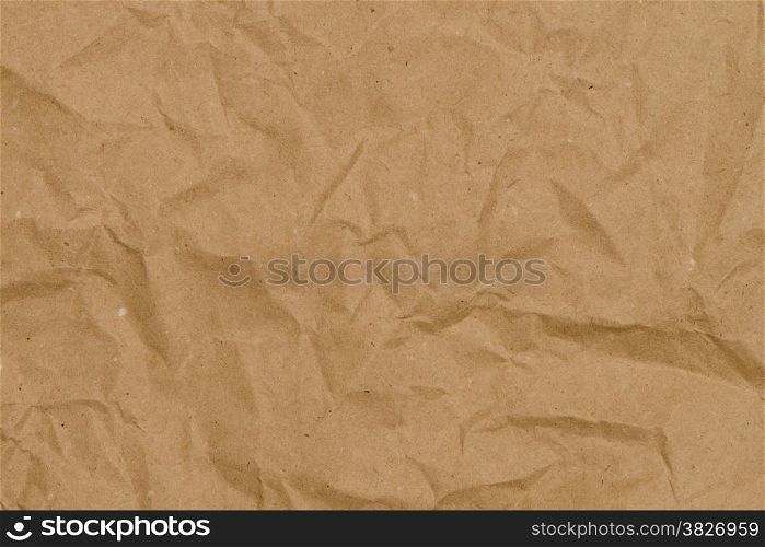 Crumpled recycled paper with texture background.