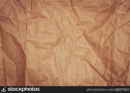 Crumpled recycled paper with texture background.