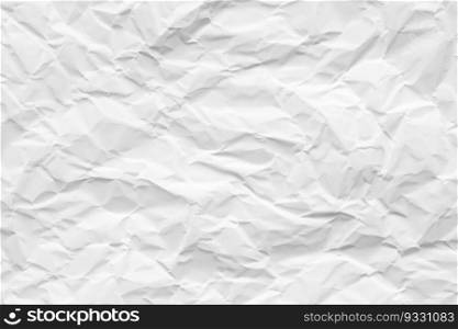crumpled white paper texture. wrinkled paper texture background
