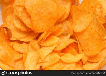 crunchy golden chips background