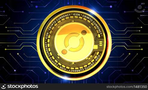 Cryptocurrency 3D rendering background is perfect for any type of news or information presentation. The background features a stylish and clean layout