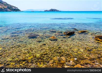 crystal clear waters of the Aegean Sea