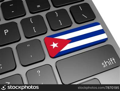 Cuba keyboard image with hi-res rendered artwork that could be used for any graphic design.. Cuba