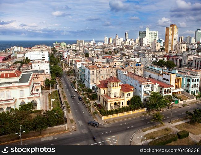 Cuba. Old Havana. Top view.