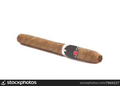 Cuban cigar isolated on white background