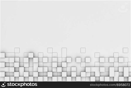 Cubes background with copy space, 3d render