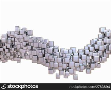 Cubes. Three-dimensional abstract digital cube background. 3d