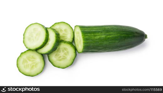 Cucumber. Cucumber isolated on white background