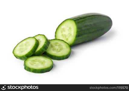 Cucumber. Cucumber isolated on white background