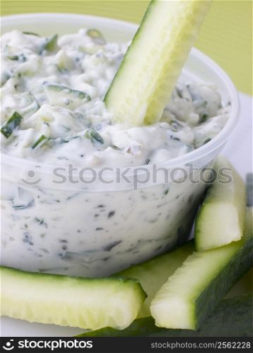 Cucumber Dipped In Tzatziki