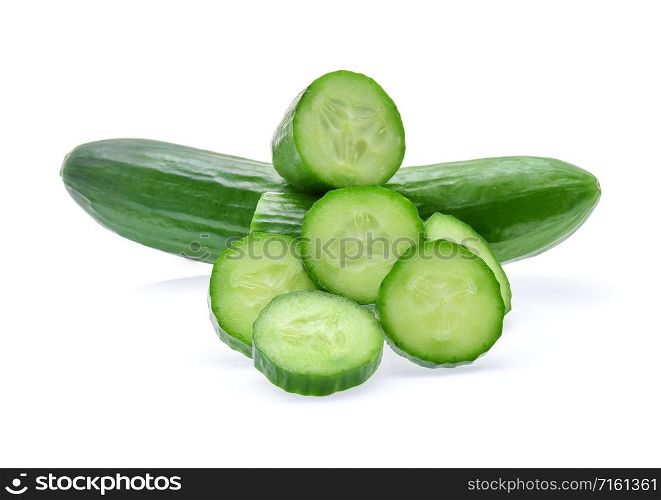 cucumber isolated on white