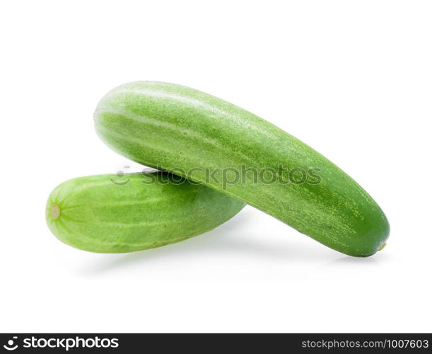 cucumber isolated on white background.