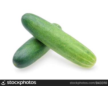 cucumber isolated on white background.