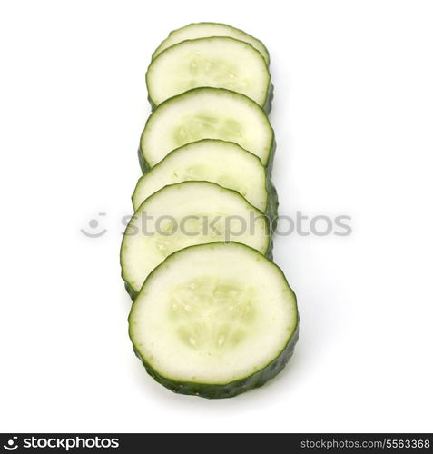 cucumber isolated on white background close up