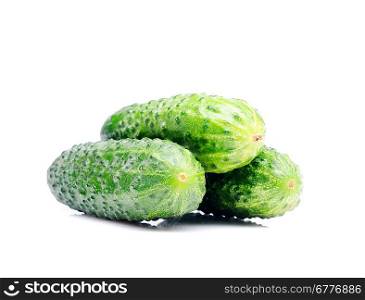 Cucumber isolated over white