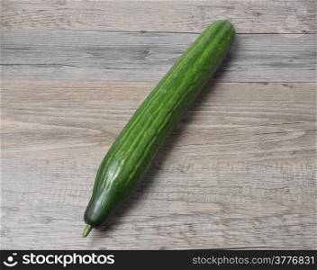 Cucumber on wood