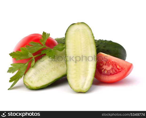 Cucumber vegetable isolated on white background