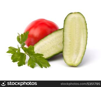 Cucumber vegetable isolated on white background