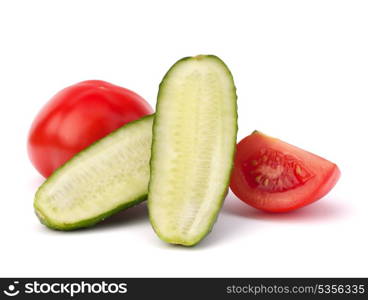 Cucumber vegetable isolated on white background