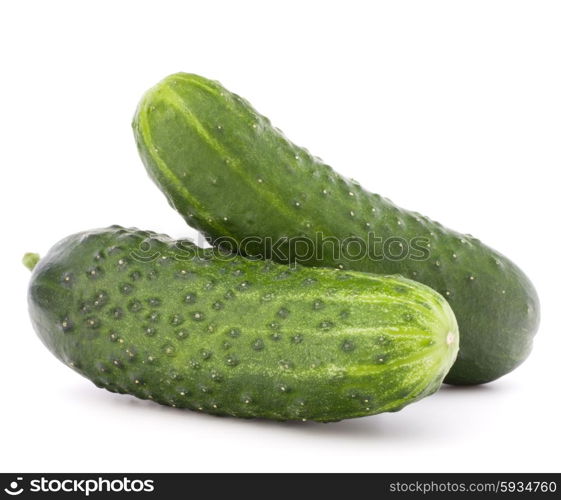 Cucumber vegetable isolated on white background cutout