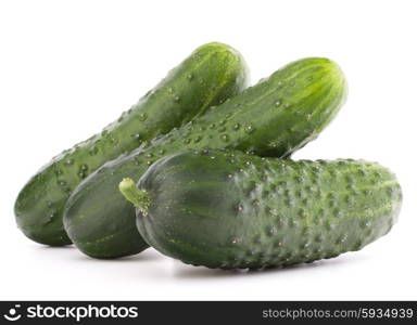 Cucumber vegetable isolated on white background cutout