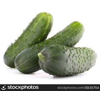 Cucumber vegetable isolated on white background cutout