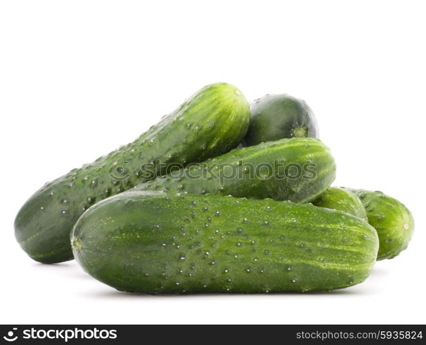 Cucumber vegetable isolated on white background cutout