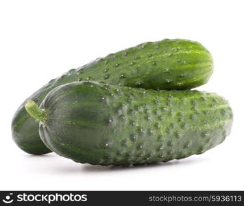 Cucumber vegetable isolated on white background cutout