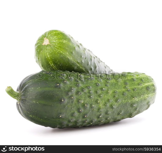 Cucumber vegetable isolated on white background cutout