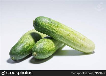 Cucumber white background