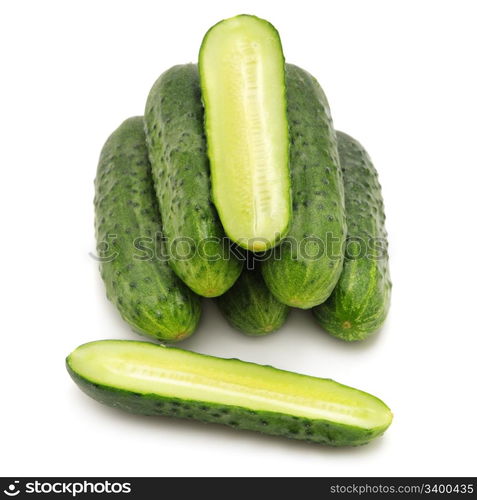 cucumbers isolated on a white background