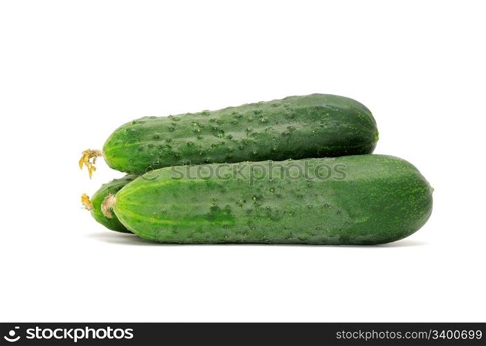 cucumbers isolated on a white background