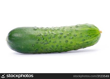 cucumbers on the white background