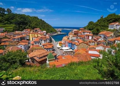 Cudillero village in Asturias from Spain