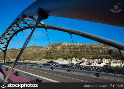 Cullera bridge over Xuquer Jucar river of Valencia at Spain