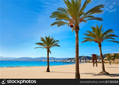 Cullera Playa los Olivos beach in Mediterranean Valencia at Spain