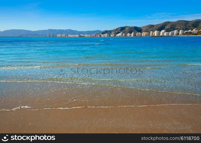 Cullera Playa los Olivos beach in Mediterranean Valencia at Spain