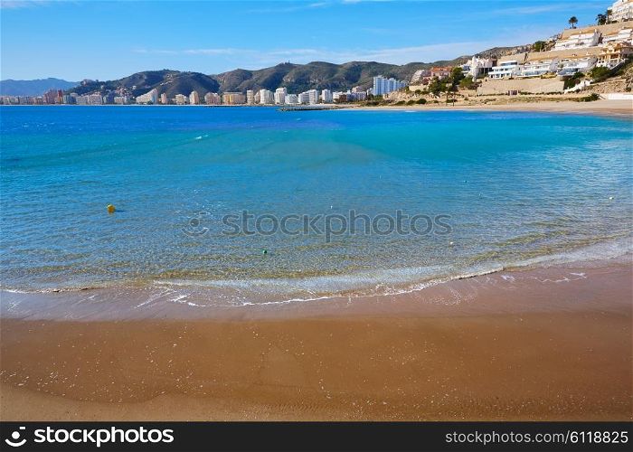 Cullera Playa los Olivos beach in Mediterranean Valencia at Spain