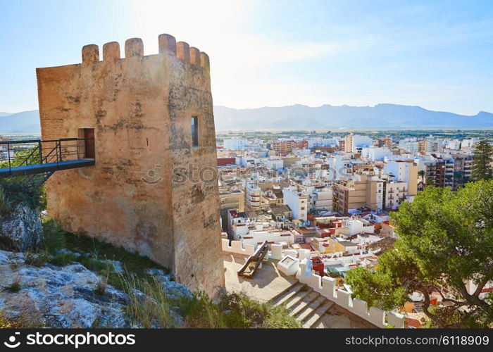 Cullera Torre de la Reina Mora tower in Valencia of Spain