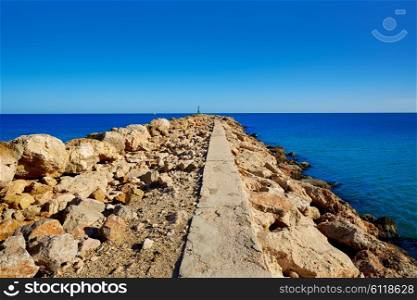 Cullera Xuquer river mouth Jucar in Valencia of Spain