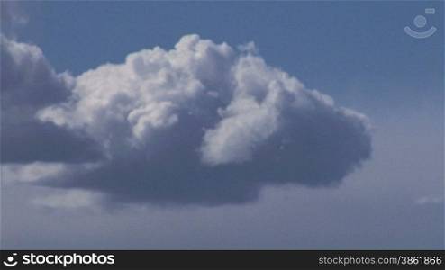 cumulous clouds time-lapse in blu sky