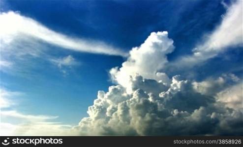 Cumulus clouds time lapse