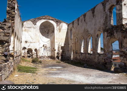 Cunda island church ruins