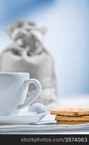 cup and cookies