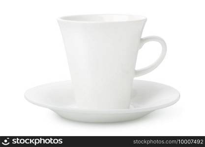 Cup and saucer isolated on a white backround. Cup and saucer